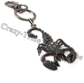   full Swarovski Crystal Scorpion key chain ring pendant k120 free ship