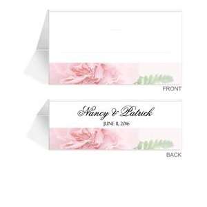  240 Personalized Place Cards   Pink Carnation Joy Office 
