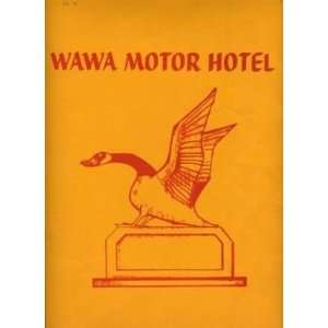    Wawa Motor Hotel Menus and Placemats Ontario 