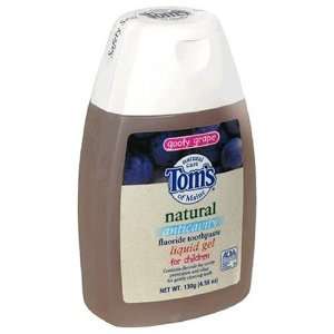 Toms of Maine Natural Anticavity Liquid Gel Fluoride Toothpaste, for 
