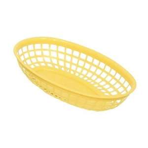 Update BB96Y Fast Food Basket 9 1/2x6 plastic yellow  