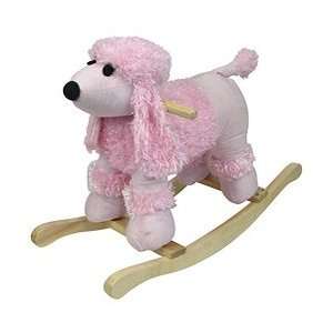  Plush Pink Poodle Rocking Toy Animal Toys & Games