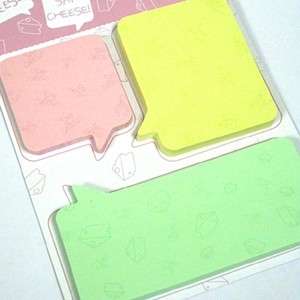 Sticky Memo Pad Cheese Post it 3pad(150 sheets)  
