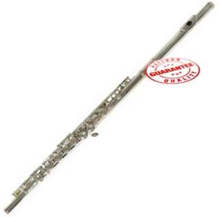 Hawk Nickel Plated Closed Holed Student Flute~Free Case  