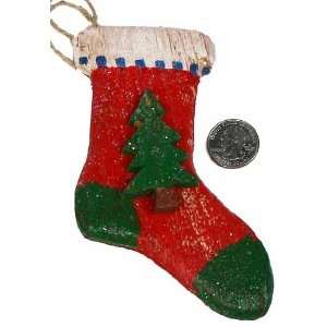   of 12 Primitive Wooden Stocking Ornaments Arts, Crafts & Sewing