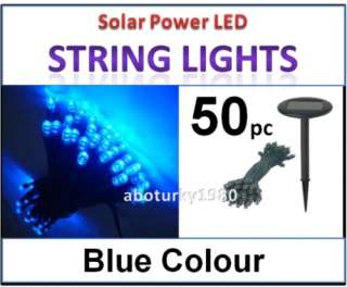  Blue Solar String Lights & 50 Multi Solar String Lights 