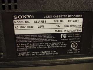 Sony SLV N81 Video Cassette Recorder (311)  