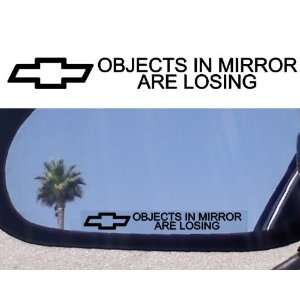  (2) MIRROR DECALS with logos   for CHEVY CHEVELLE SS MONTE 