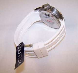 Nautica Watch Multifunction White Rubber N14608G $145  
