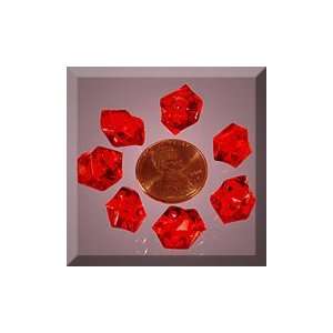  1ea   6 Oz Red Acrylic Rocks Arts, Crafts & Sewing