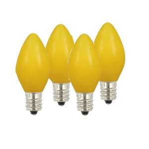  Club Pack of 96 Opaque Yellow C7 Energy Saving Replacement 