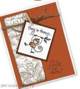 Stampendous Rubber Stamp CHANGITO SOLO Monkey  