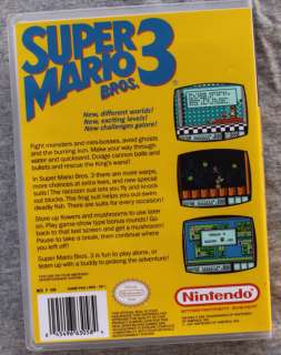 Super Mario Bros 3 Nintendo NES Custom Game Case *NO GAME* Brothers 