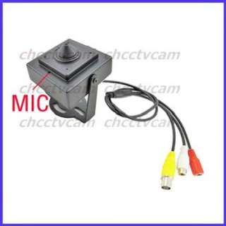 Mini 520TVL CCD 2.8mm Pinhole Lens Spy Camera Audio/Mic  