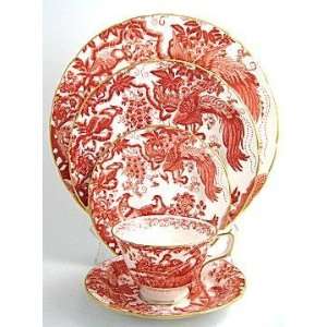  Royal Crown Derby Red Aves Tea Cup & Saucer Kitchen 