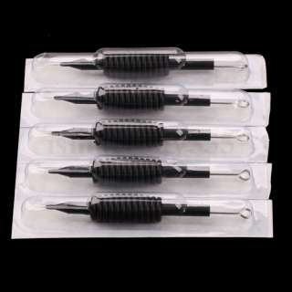 NEW 50 DISPOSABLE TATTOO NEEDLES AND/WITH TUBE GRIP TIP US BLACK HIGH 