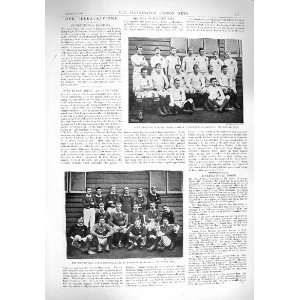  1894 RUGBY FOOTBALL RICHMOND ENGLAND CAMBRIDGE BOAT