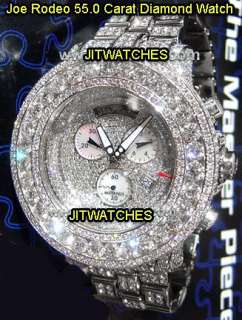   Rodeo 55.0 Carat Diamond Watches Aqua Techno Diamond Watches  