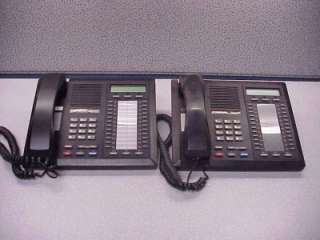 Lot Of 2 8024S PT Comdial Impact 24 button Display Telephones ( Black 