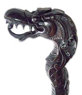 FIERCE DRAGON Hand Carved Walking Stick ART Other Accessories 