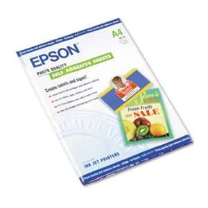  Epson? Photo Quality Self Adhesive Inkjet Paper, White, A4 