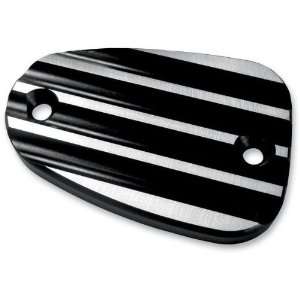 Joker Machine Front Master Cylinder Cover   Finned   Black Anodized 09 