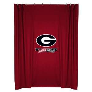   Georgia Bulldogs Sidelines Shower Curtain
