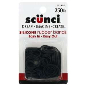  Scunci Silicone Rubber Bands, 250 ct. Beauty