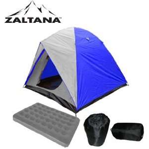  4PERSON TENT WITH AIR MATTRESS(DOUBLE) AND 2PCS 4LB SLEEPING 