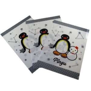  Pingu and Snowman Plastic Folders (3pk) Toys & Games
