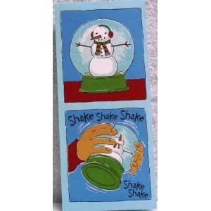 Christmas Cards for Gift Cards / Money  Snowman Waterglobe  Pack of 