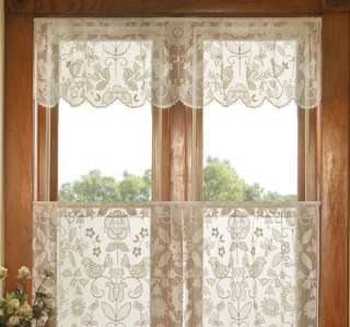 NEW  HERITAGE LACE RHAPSODY VALANCES   2 COLORS   60x16   BUY MORE 