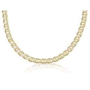 14K Solid Yellow Gold Mariner Link Chain / Necklace 7mm Wide 20 inch 