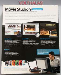 Sony Vegas Movie Studio Platinum 9 Video Editing HD DVD BluRay 