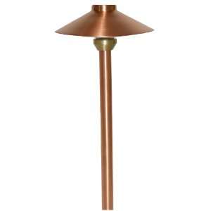 Mushroom Area Light, Copper, 12v/20w, Natural Copper, with 3 Ft. Cable 