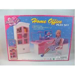   Dollhouse Furniture  Home Office Computer Lamp Printer Toys & Games