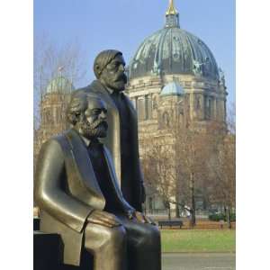  Statues of Marx and Engels and the Berlin Cathedral (Dom 