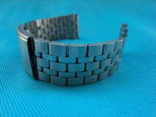 Genuine Brushed Stainless Steel Watch Strap Band 24mm  