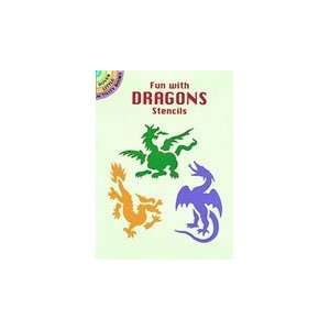  Dover Stencil Book Dragons Arts, Crafts & Sewing