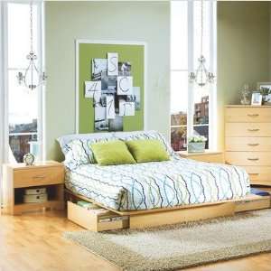   Size Platform Bedroom Set with Two Storage Drawers