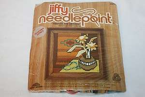 JIFFY NEEDLEPOINT #5275 THISTLES AND WEAVING, NEW  