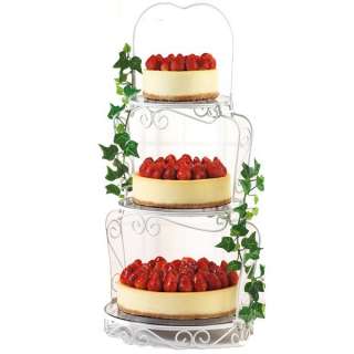 Wilton GRACEFUL TIERS Wedding CAKE STAND Cupcake Garden  