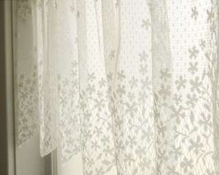 HERITAGE LACE BLOSSOM VALANCE   42x15   Ecru or White  