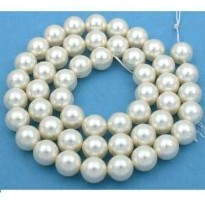  50 Cream Swarovski Crystal Pearl Beads Jewelry 10mm