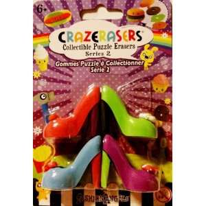   Puzzle Erasers   4 Pieces Shoes Set   Take Apart Erasers Toys & Games