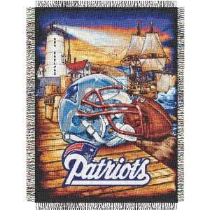  New England Patriots NFL Woven Tapestry Throw (Home Field 