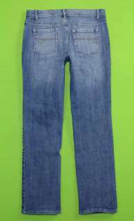 sz 8 x 30 Stretch Womens Blue Jeans Denim Pants FK90  