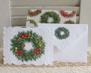 Carol Wilson Winter Wreaths Boxed Set Note Cards 10ct 095372723671 