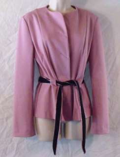 SPIEGEL size 6 Pink 2 Piece Knit Suit Pants Blazer Stretch NEW Spring 