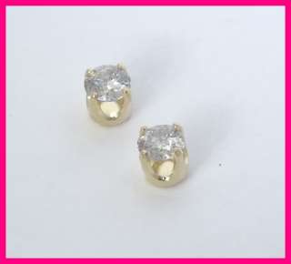 gorgeous this listing is for a pair of ladies 14k yellow gold diamond 